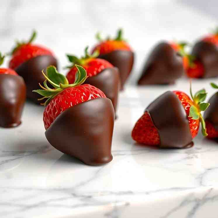 Healthy Dark Chocolate Dipped Strawberries Recipe - Quick